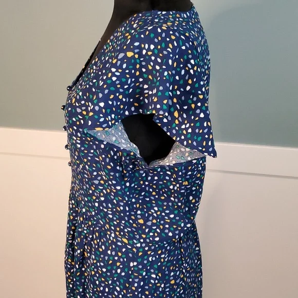 Banana Republic Navy V Neck Dress S - Picture 5 of 13